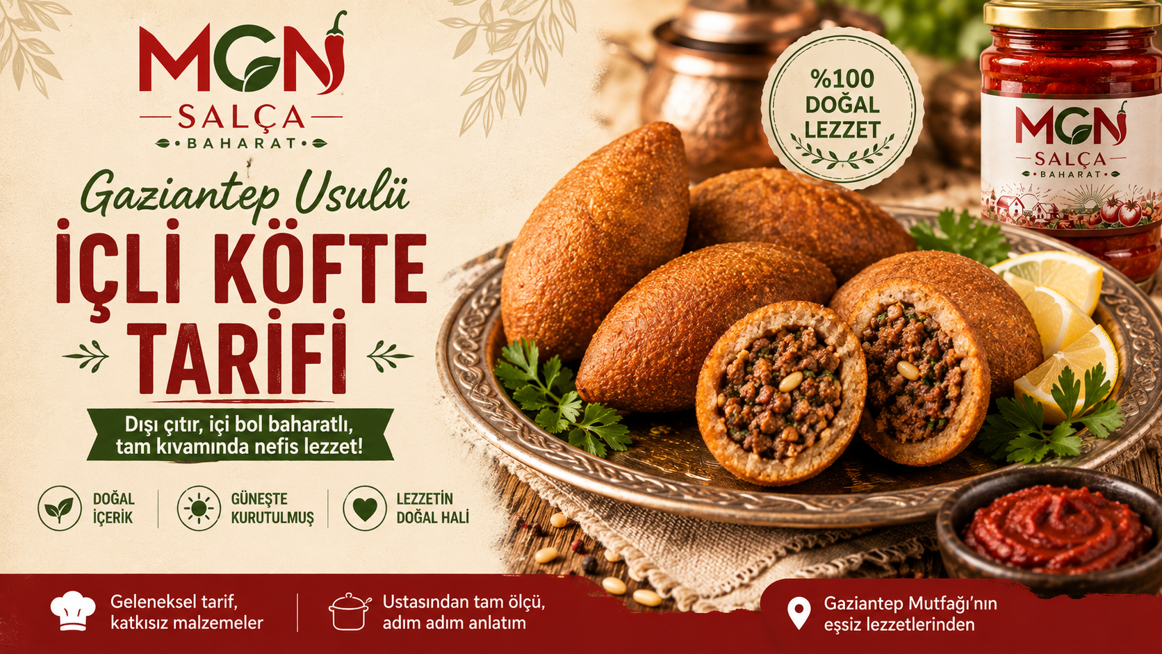 Gaziantep Usulü İçli Köfte Tarifi