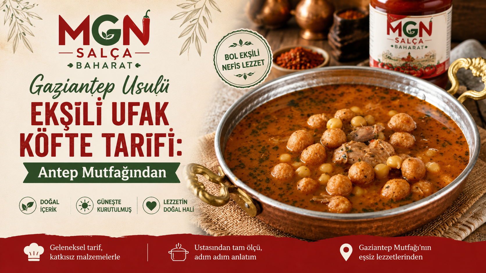 Ekşili Ufak Köfte Tarifi: Antep Mutfağından