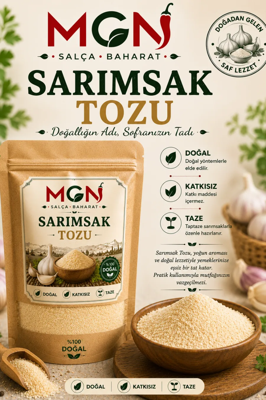 MGN Sarımsak Tozu