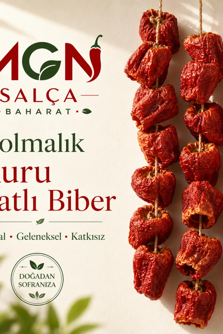 MGN Dolmalık Kuru Tatlı Biber