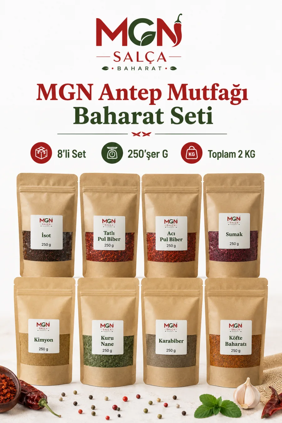 MGN Antep Mutfağı Baharat Seti