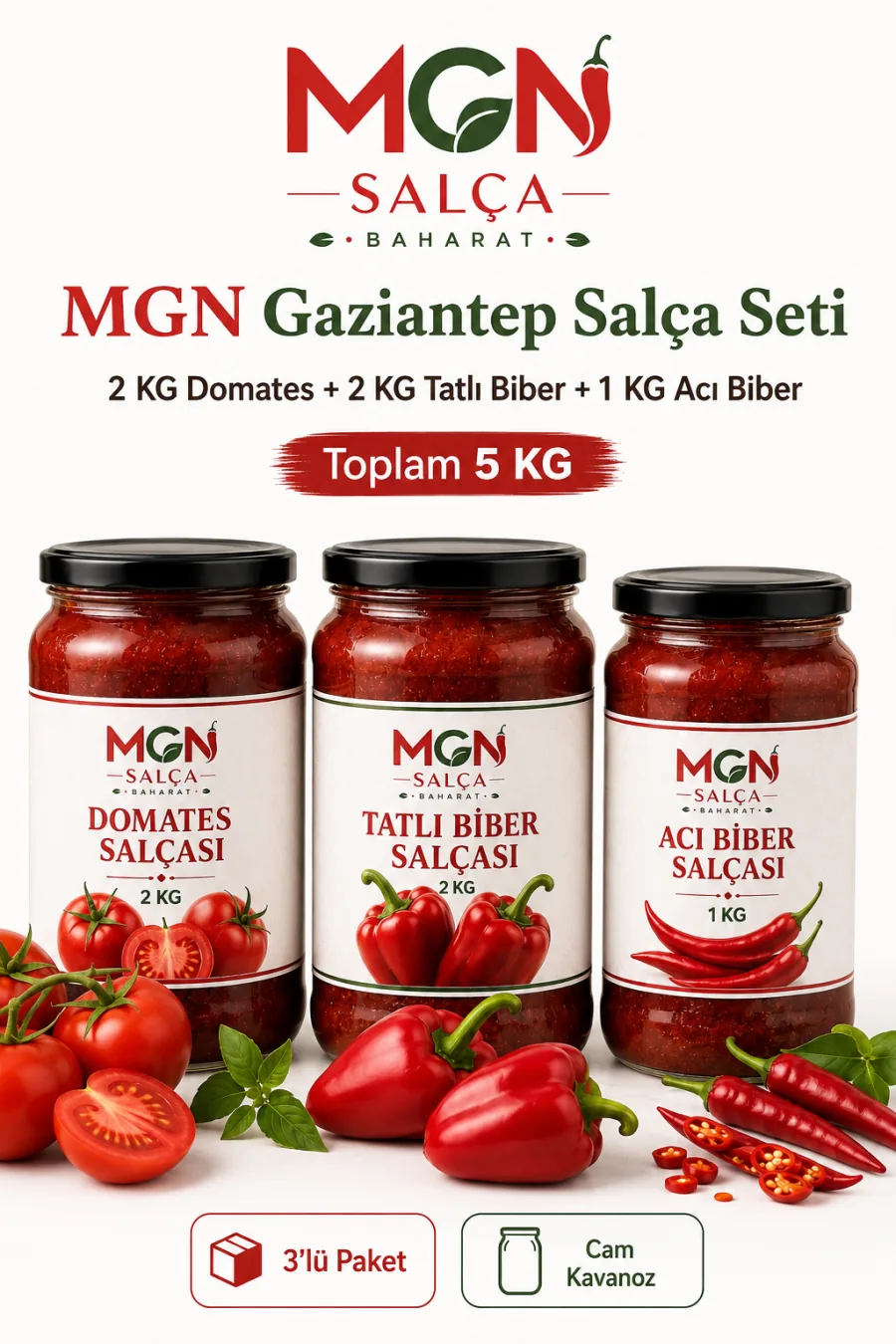 MGN Aile Boyu Salça Seti