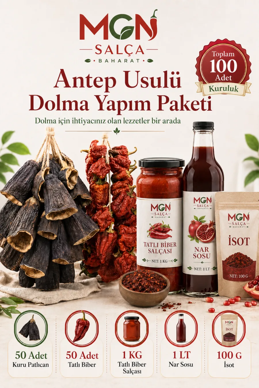 MGN Antep Usulü Dolma Yapım Seti