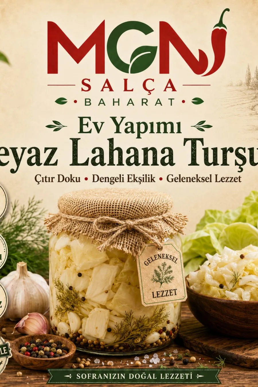 MGN Ev Yapımı Beyaz Lahana Turşusu