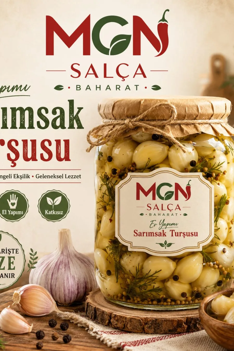 MGN Ev Yapımı Sarımsak Turşusu
