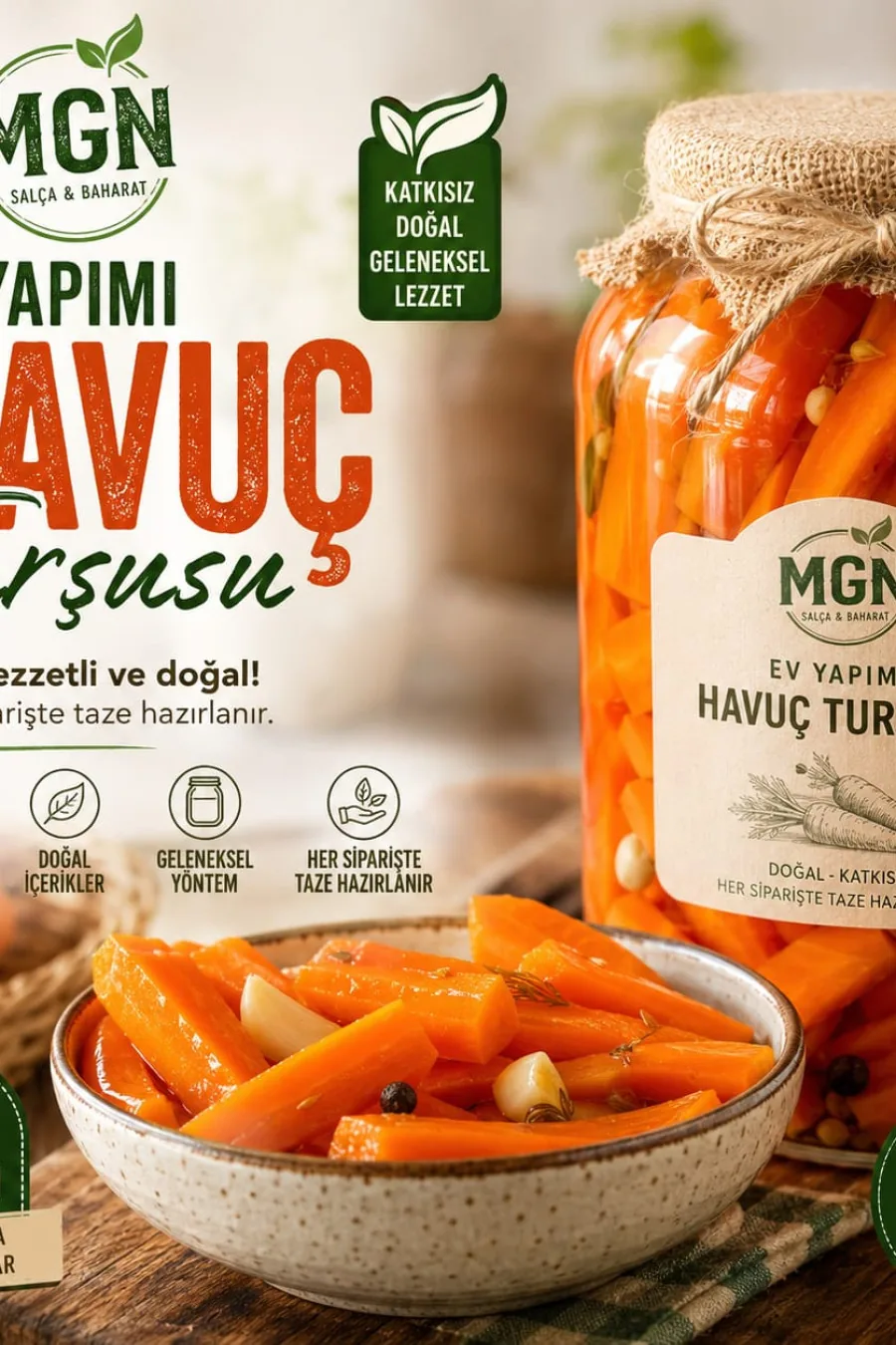 MGN Ev Yapımı Havuç Turşusu